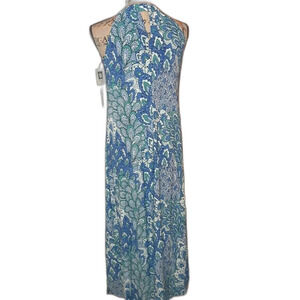 Anne Klein Size 4 Boho Print Maxi Dress NWT